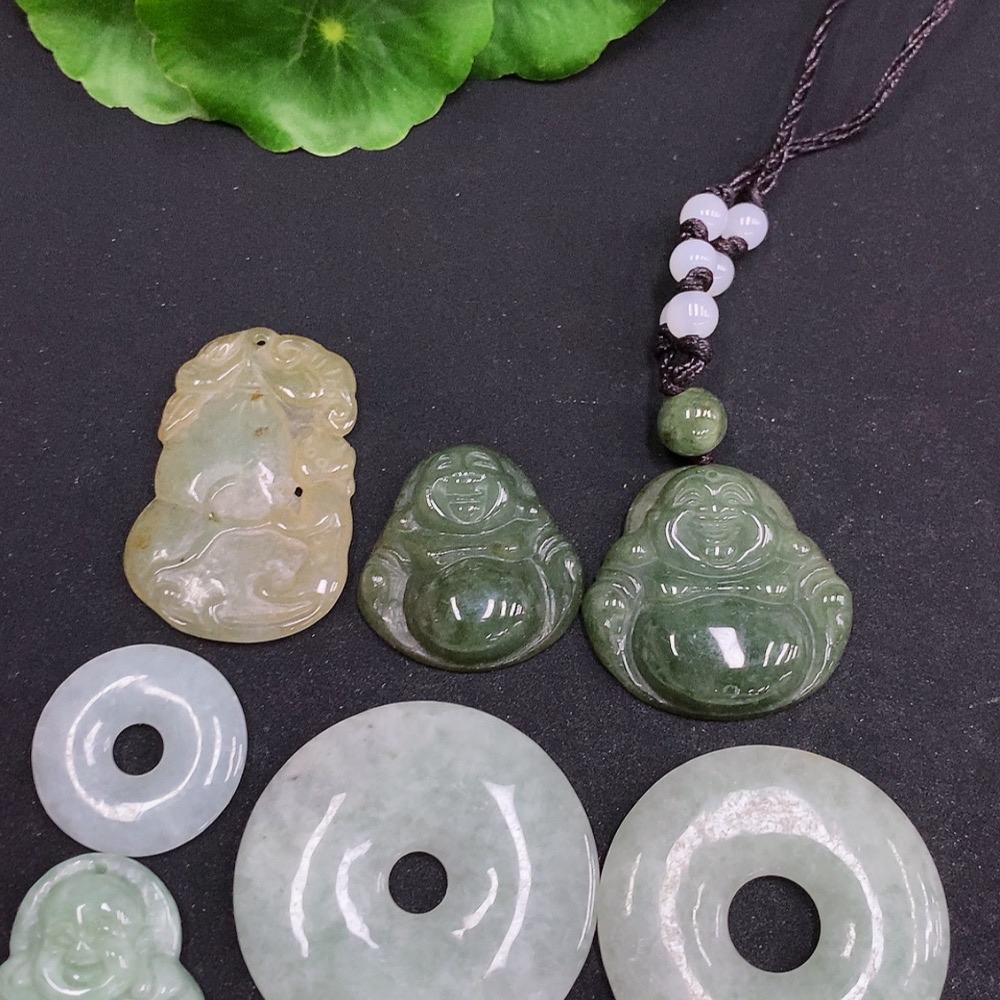 F33830405 Jadeite Pendants Sell as a Lot
