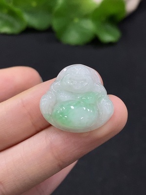 F35165727 Jadeite Buddha Pendant, Total Weight Approx. 4g