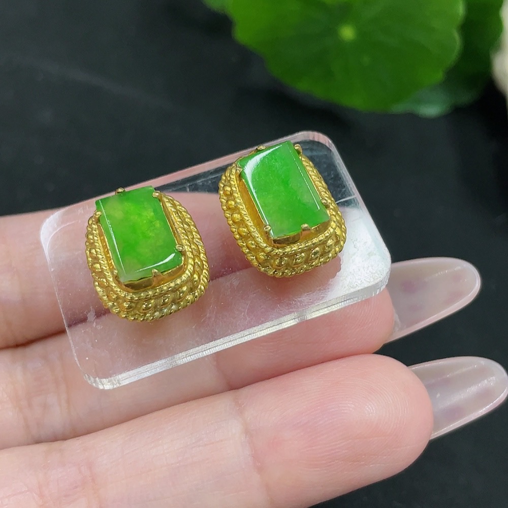 F35082067 Jadeite Inlaid Pieces Sell as a Lot (Non-Gold Inlaid)