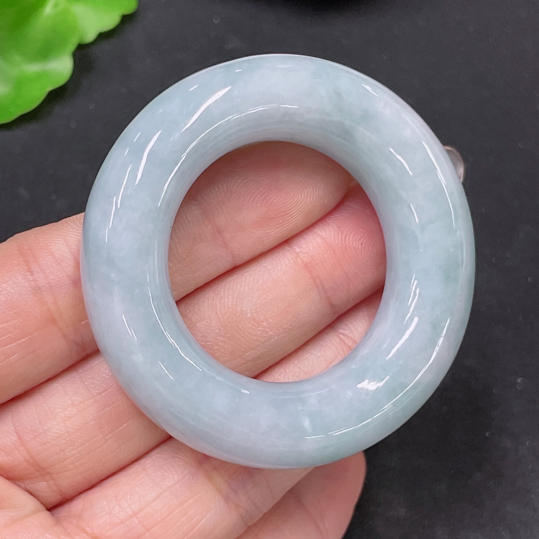 F34064927 Jadeite Pendant Peace Ring Total Weight Approx. 49.18g