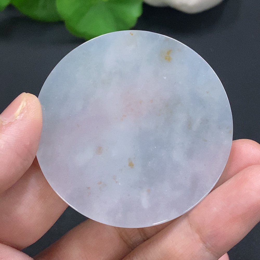 F27058059 Jadeite Plain Pendant Mounting Piece Total Weight Approx. 38.2g