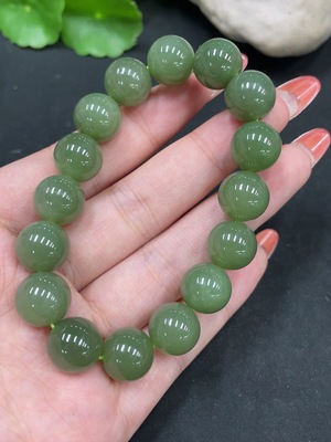 H35084790 Hetian Jade Bracelet, Approx. 11.8mm, Total Weight Approx. 42.9g