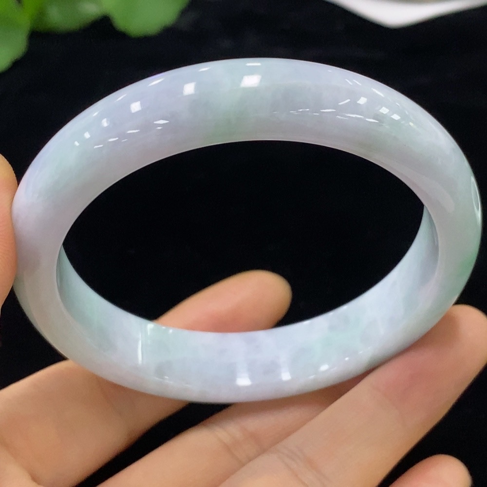 F31649045 Jadeite Round Bangle Size 59.7 Total Weight Approx. 59.64g