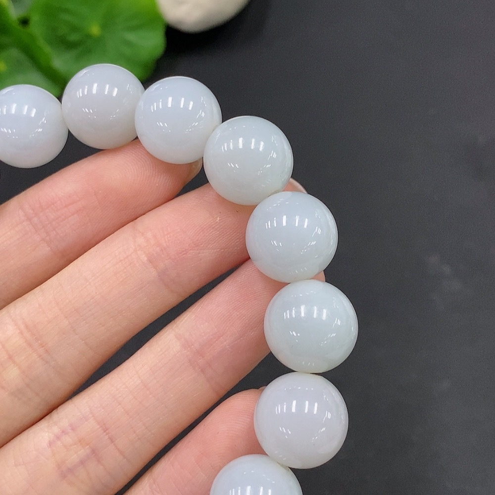 F28218795 Jadeite Bead Bracelet Approx.13.2mm Total Weight Approx.66.4g