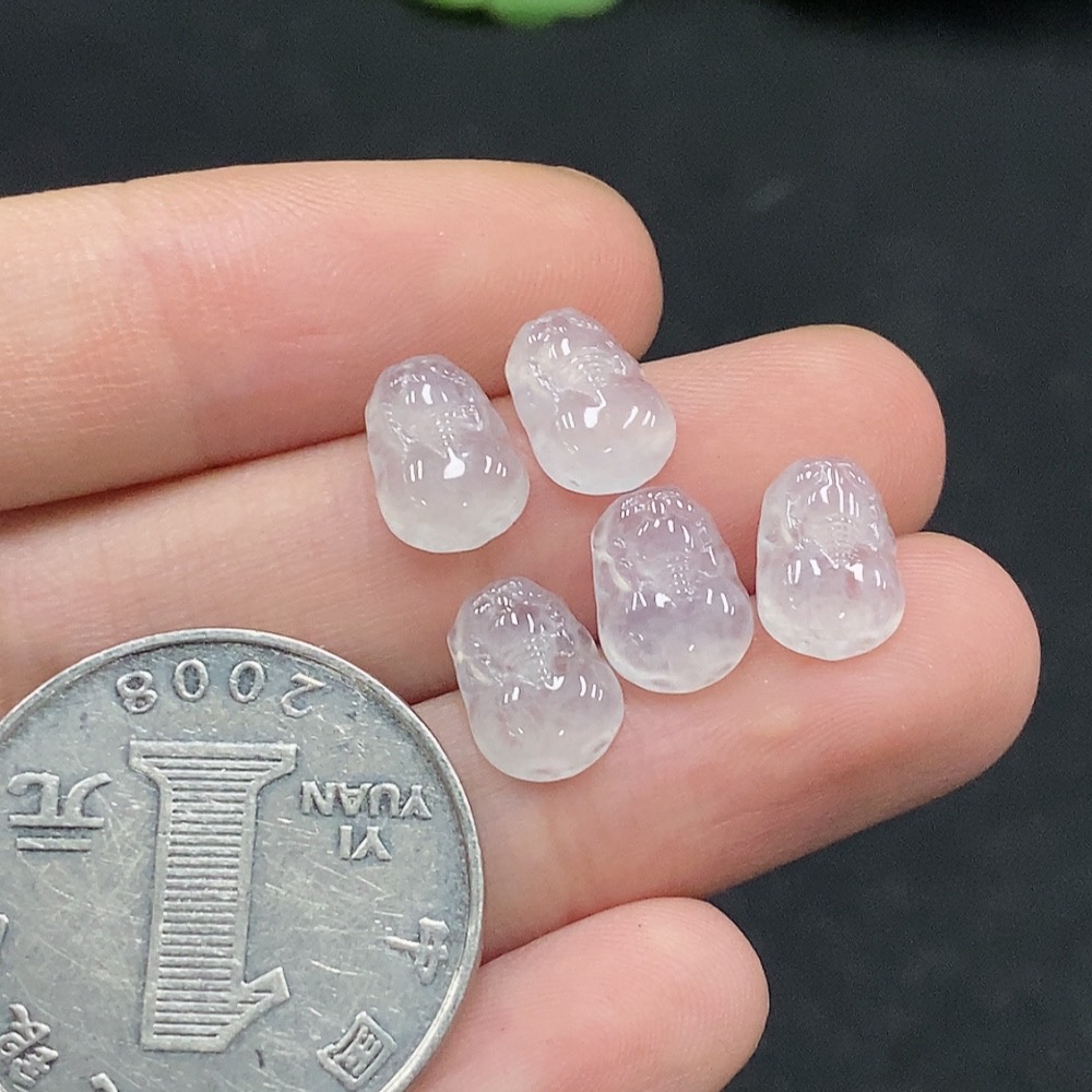 F34075291 Jadeite Pi Xiu Inlaid Piece Sell as a Lot