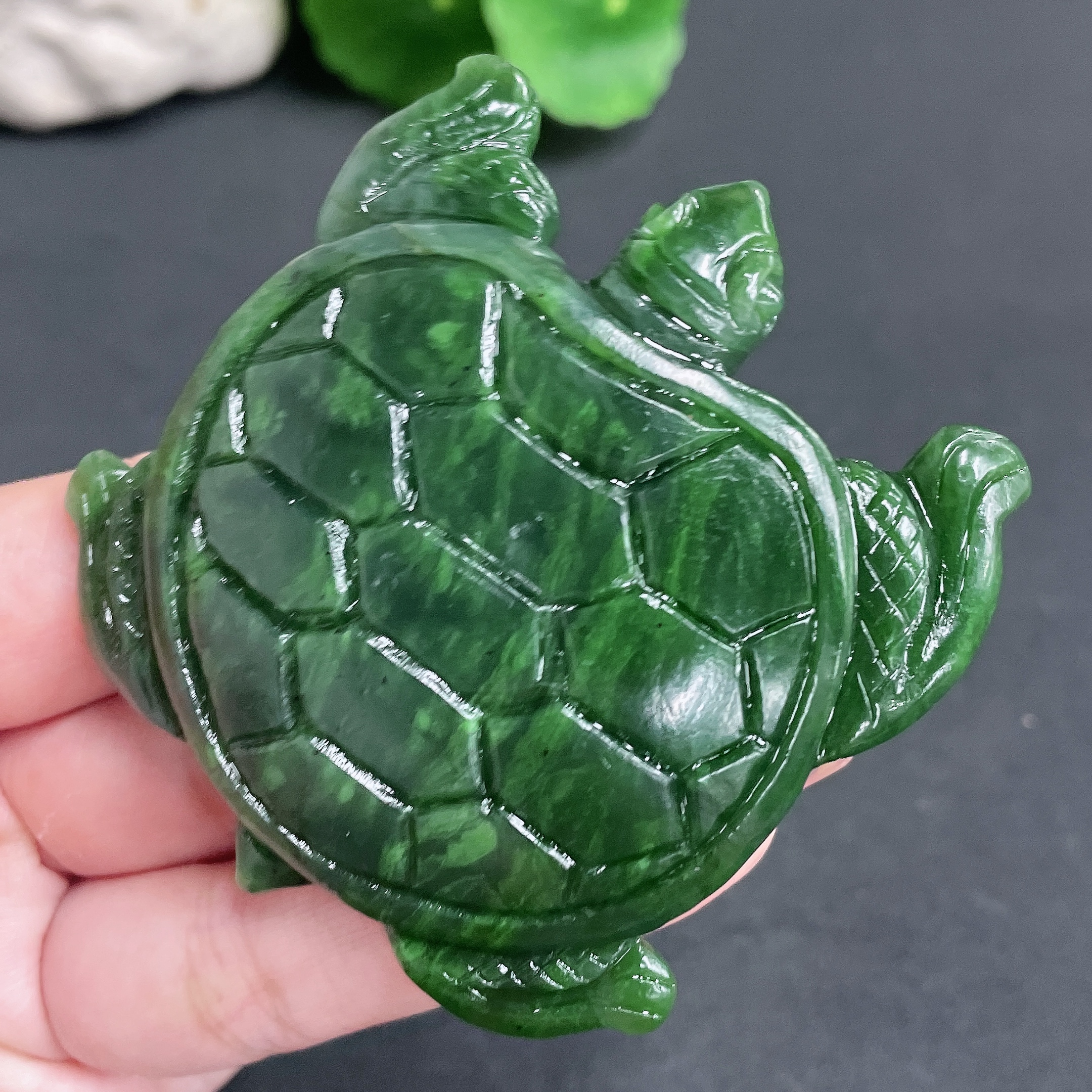 H17914473 Hetian Jade Pendant Turtle Total Weight Approx.82.78g