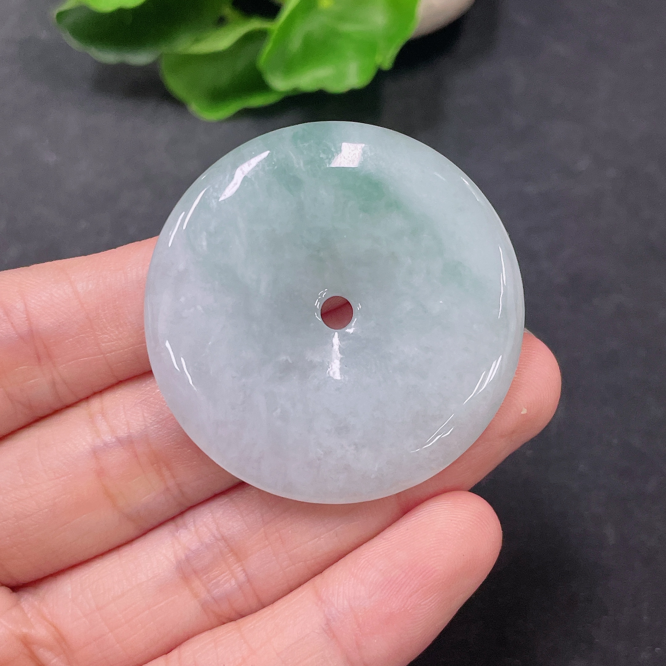 F32747417 JadeitePendant Peace Buckle Total Weight Approx. 23.7g