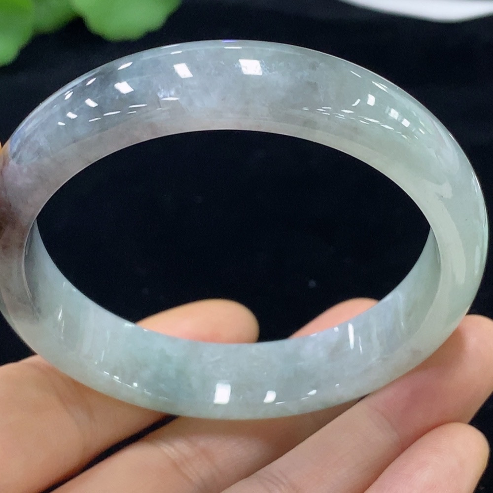 F32790083 Jadeite Round Bangle Size 55.5mm Total Weight Approx. 50.26g