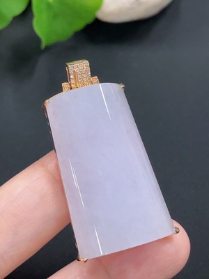 F22515465 Jadeite Plain Pendant with 18K Gold Setting Total Weight Approx. 17.5g