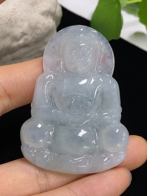 F41940136 翡翠观音挂件 货品总重约19.4克