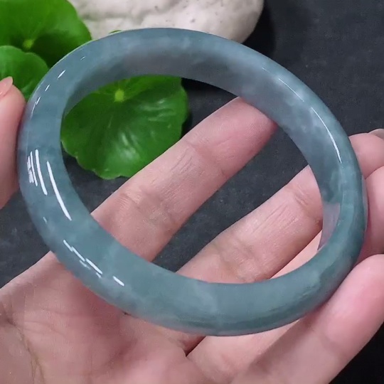 F34043698 Jadeite Round Bangle Size 56.8mm Total Weight Approx. 45.84g