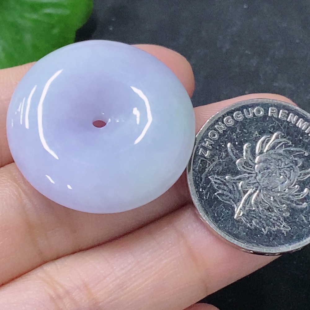 F33888156 Jadeite Pendant Ping An Kou, total weight approx. 9.16g