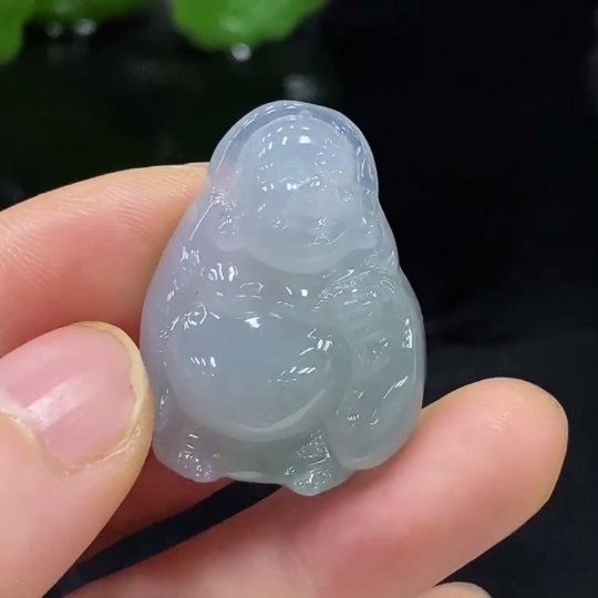 F29380497 Jadeite Buddha Pendant Total Weight Approx. 9.34g