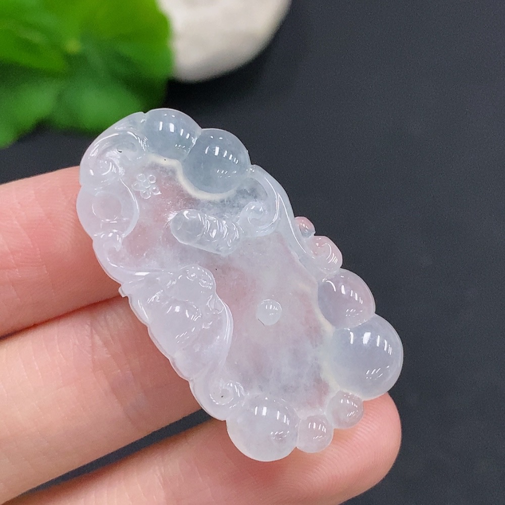F32758093 Jadeite Blessing Before Your Eyes Pendant Total Weight Approx. 8.5g