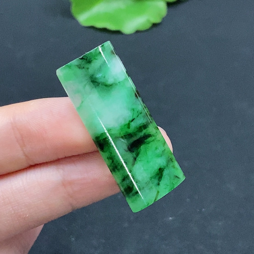 F31630168 Jadeite Inlay Piece Total Weight Approx. 3.17g Containing Other Mineral Components