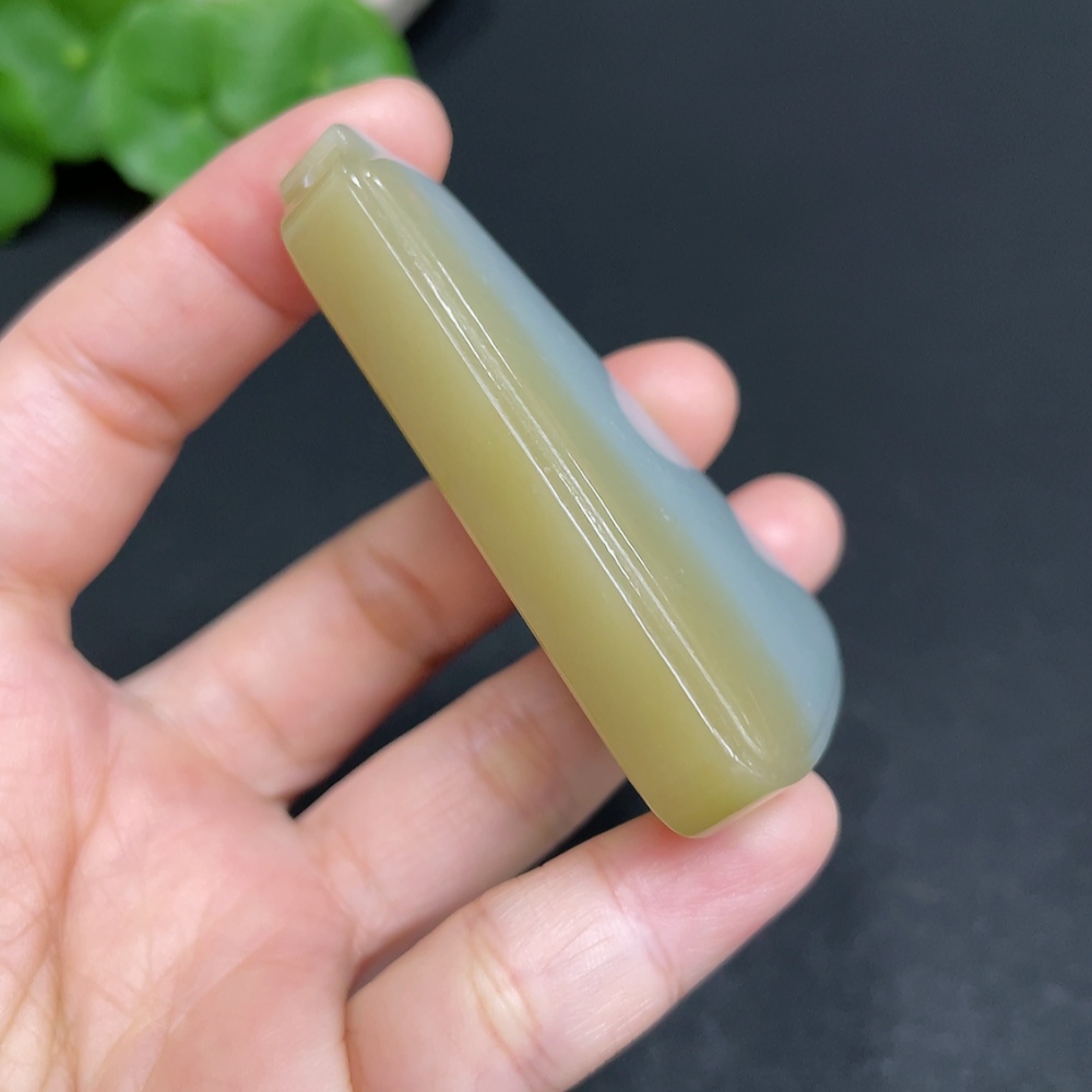 H35110143 Hetian Jade Pendant Plain Pendant Total Weight Approx. 44.7g