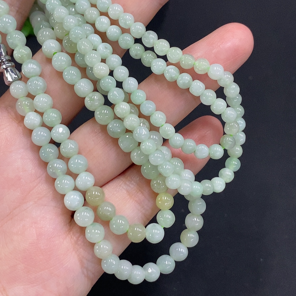 F34050422 Jadeite Beads Sell as a Lot No Gold