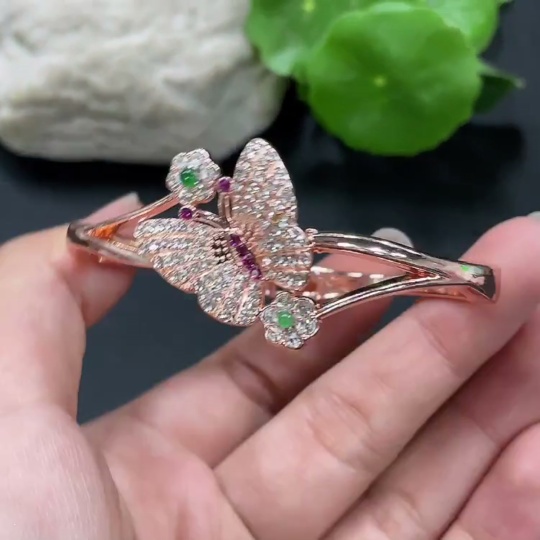F22497867 Jadeite Bangle Total Weight Approx.17.57g Size Approx.58.6mm Non-gold Inlaid