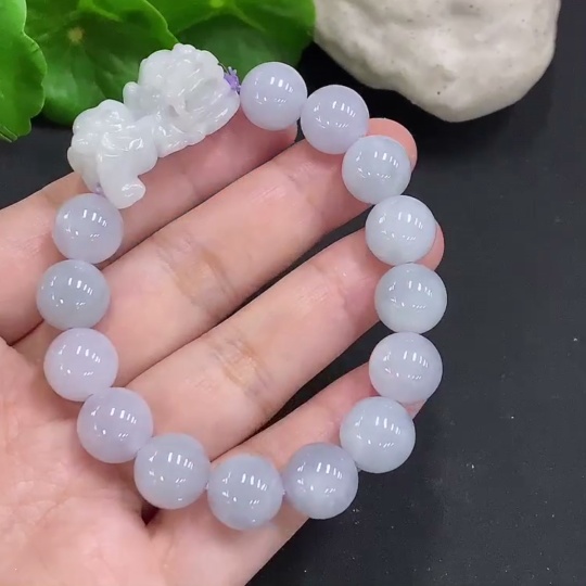 F35107452 Jadeite Pi Xiu Bracelet, Total Weight Approx. 48.6g, Size About 11.3mm