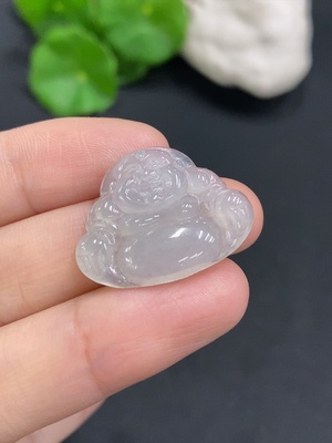 F25921800 翡翠佛公挂件 货品总重约3克