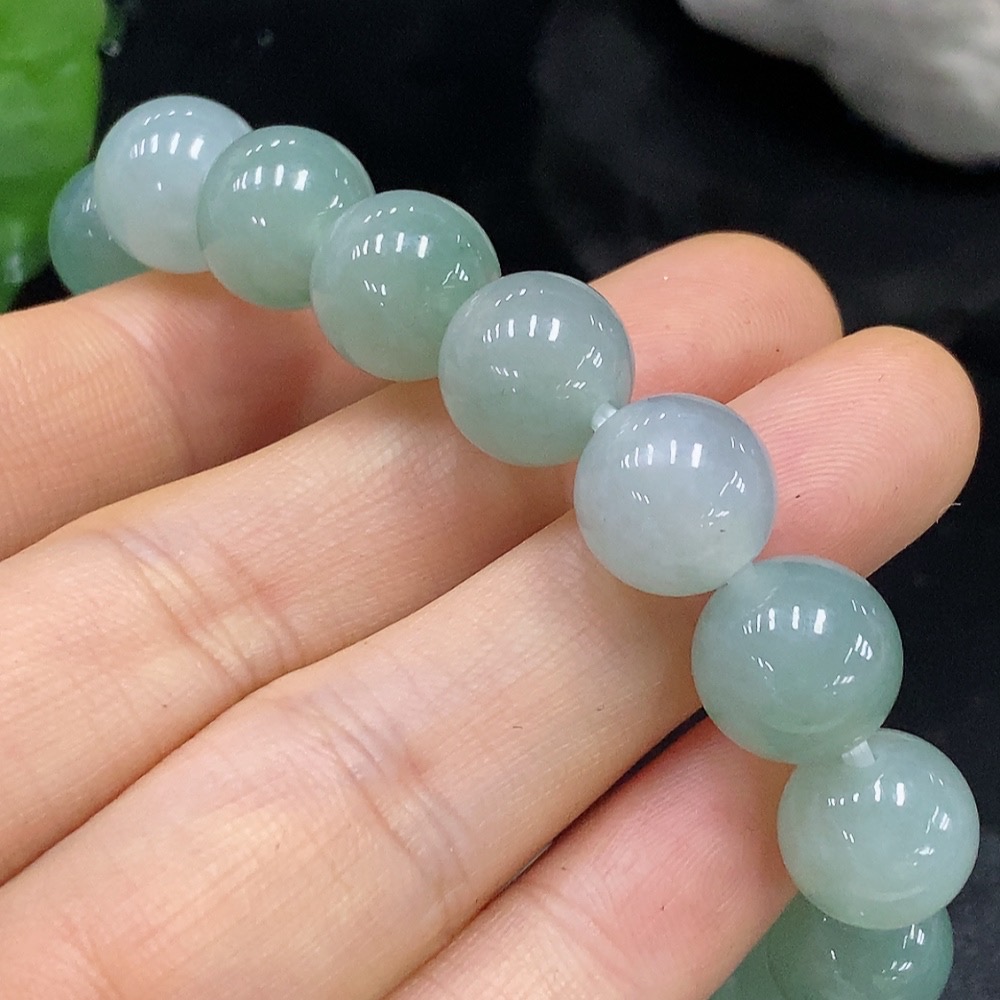 F26036835 Jadeite Bead Necklace Approx. 10.7mm Total Weight Approx. 39.4g