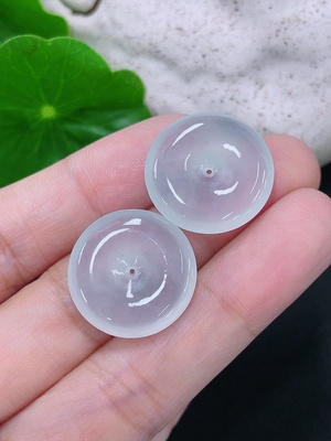 F41935142 翡翠平安扣挂件 货品总重约5.3g