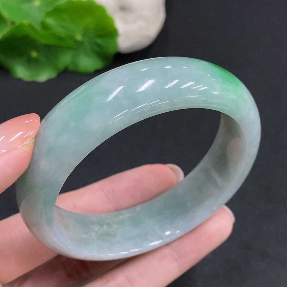F34035471 Jadeite Round Bracelet Total Weight Approx. 73.2g Size 57.5