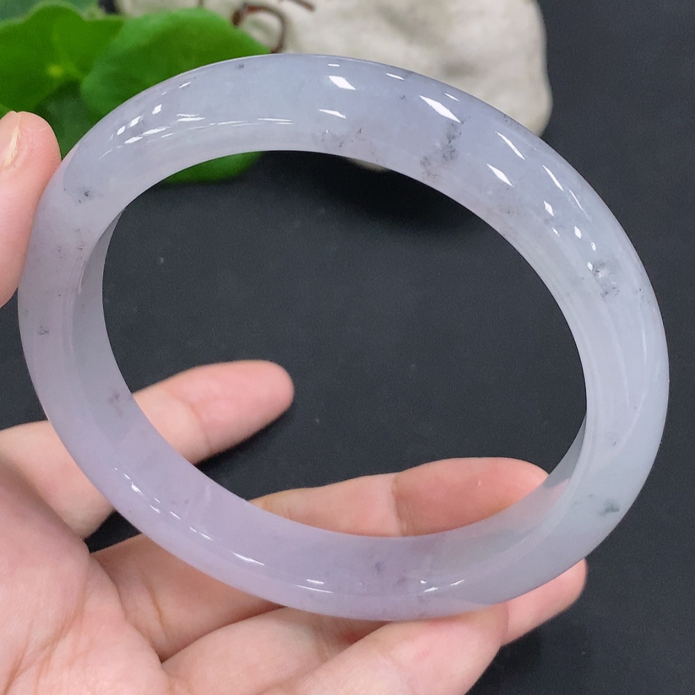 F34001702 Jadeite Round Bracelet Size 65 Total Weight Approx. 69.3g