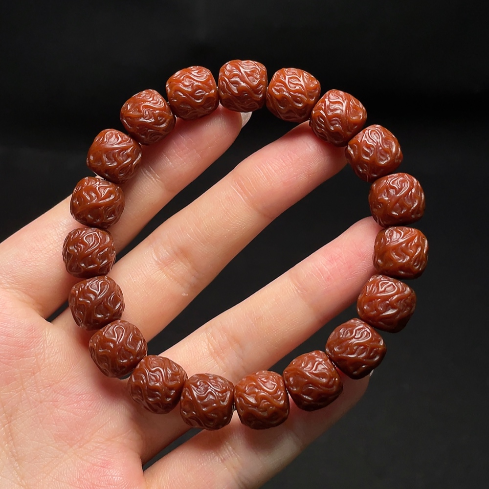 W34987952 Monkey Head Bead Bracelet, Total Weight Approx. 16.98g, Size 10.9mm