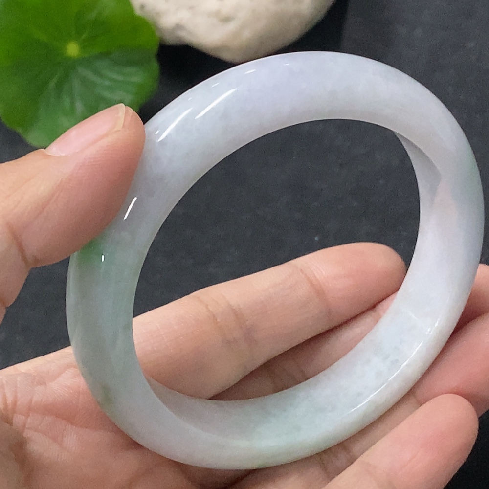 F33913746 Jadeite Round Bangle Size 53mm Total Weight Approx. 49.35g