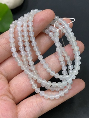 F28291908 Jadeite Bead Necklace, Total Weight Approx. 16.8g, Bead Size 3.8mm