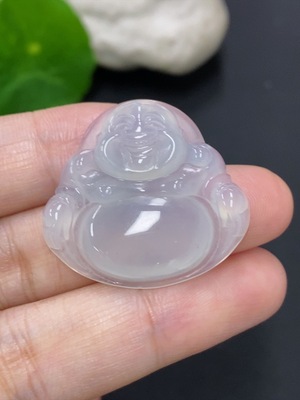 F46526133 翡翠佛公挂件 货品总重量约6.5克