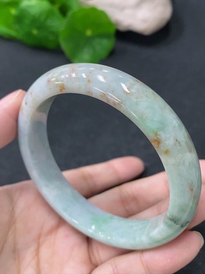 F33850091 翡翠正圈手镯 圈口54.5mm 货品总约重47.13g