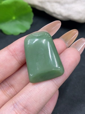 H32706363 Hetian Jade Pendant Plain Pendant Total Weight About 6.4g