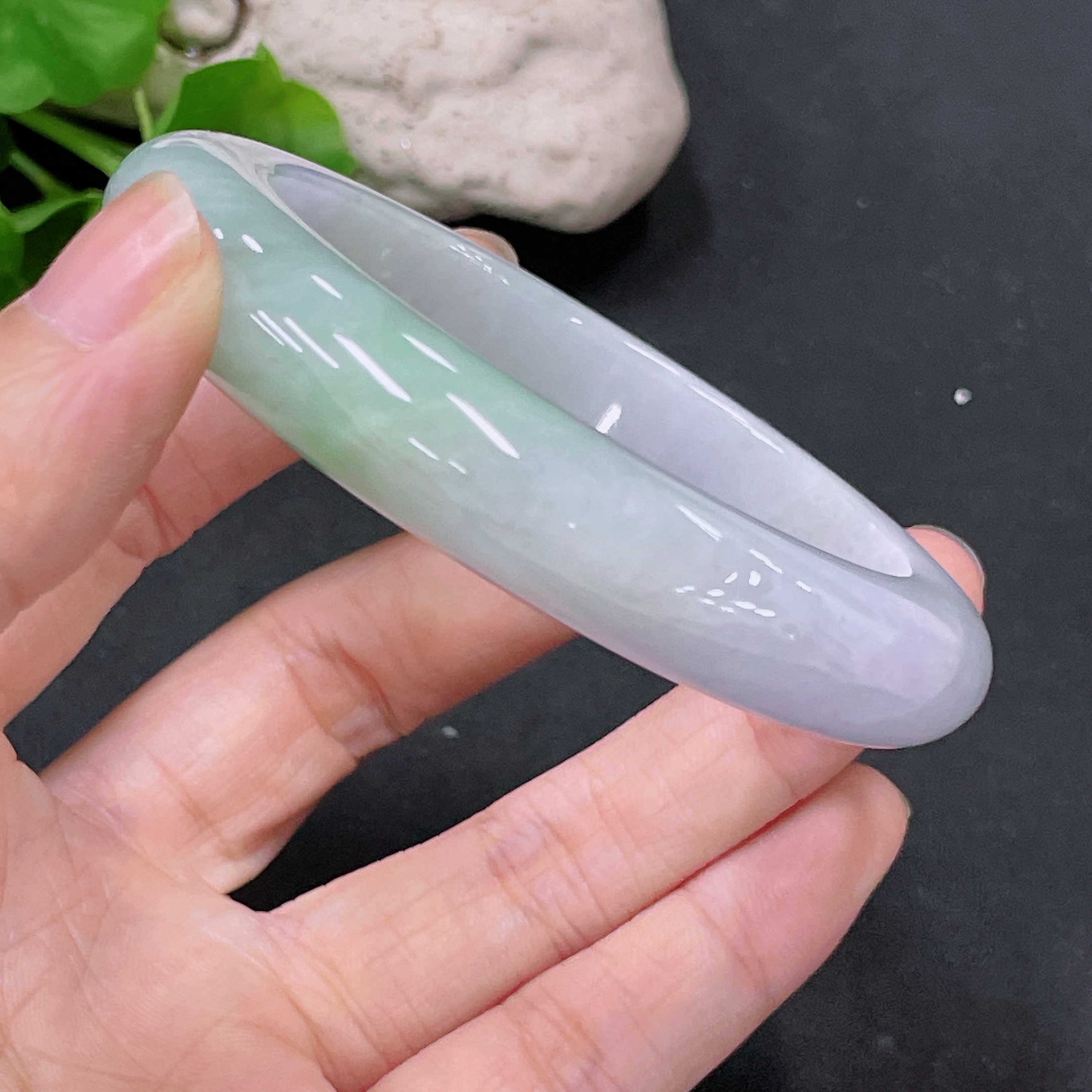 F33944009 Jadeite Round Bangle Size 57.5 Total Weight Approx. 73.92g