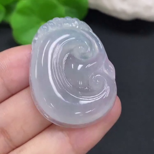 F31647970 Jadeite Ruyi Pendant, Total Weight Approx. 12.8g