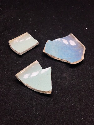 W25911826 Ceramic shard, Jun-glazed ceramic shard set (size subject to actual item)