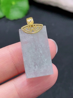 F25848545 Jadeite Plain Pendant in 18K Gold Total Weight Approx. 5.57g