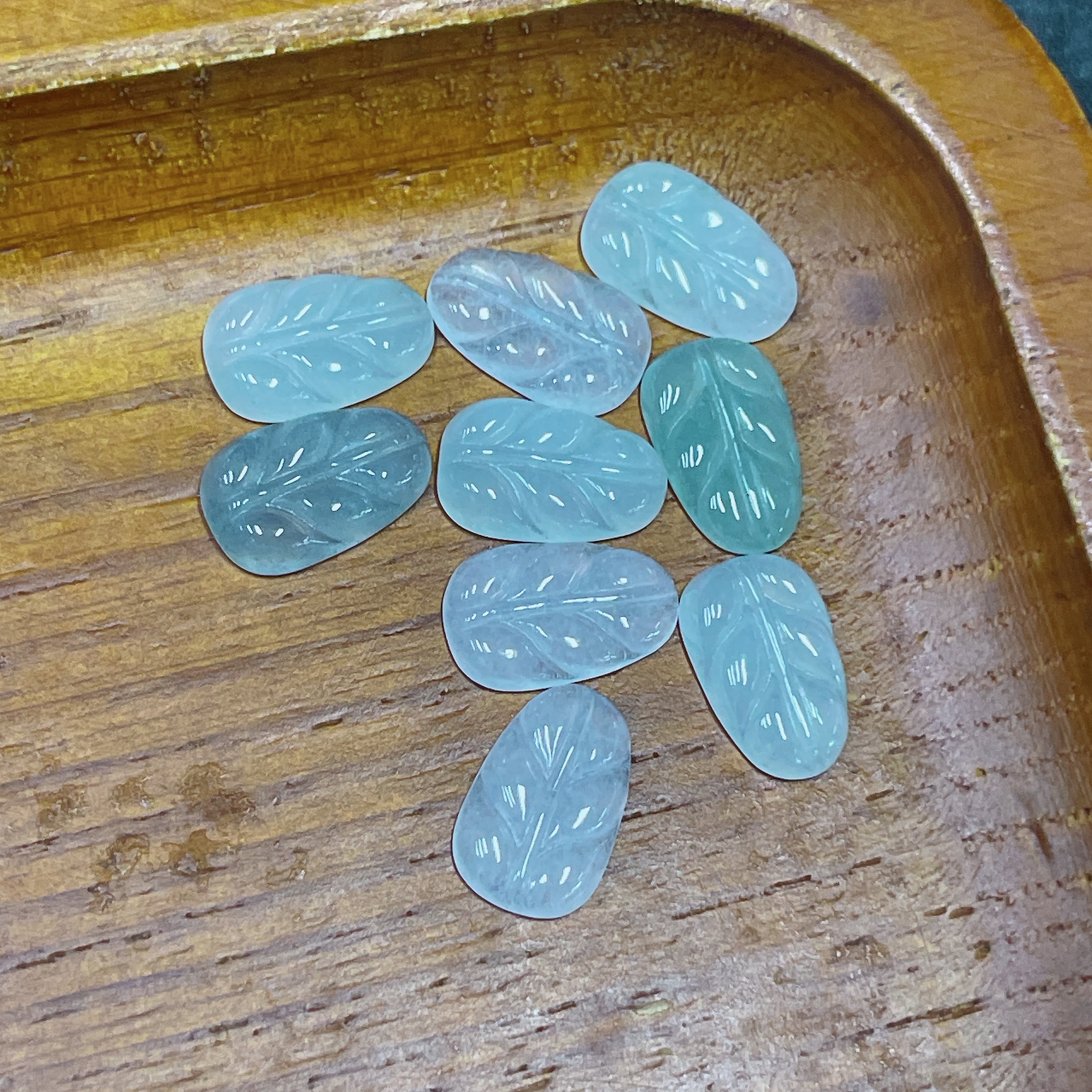 F35138440 Jadeite Pendant Leaves Sell as a Lot