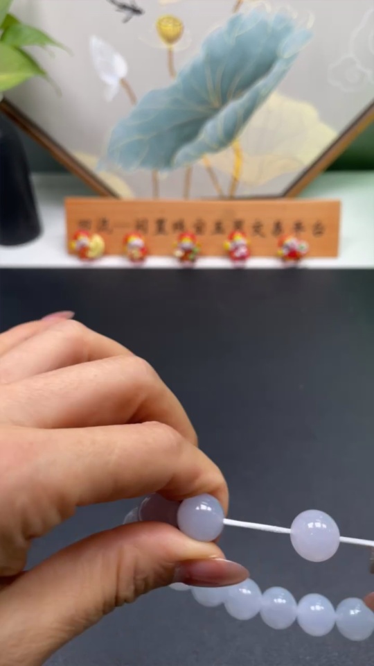 F22451689 Jadeite Bead Necklace Approx. 11.8mm Total Weight 49.441g