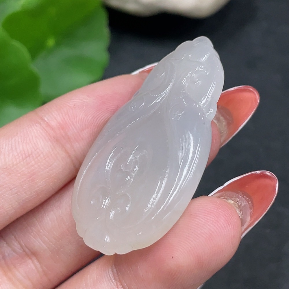 H34979713 Hetian Jade Pendant  Antique Style  Total Weight Approx. 12.1g