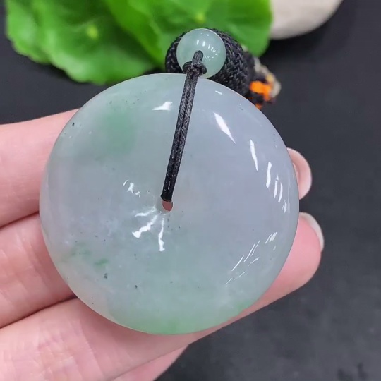 F34003425 Jadeite Safety Buckle, total weight with rope approx. 46.5g