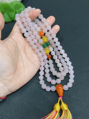 H34015554 Hetian Jade Bead Necklace, Approx. 7.6mm, Non-Gold-Inlaid, Total Weight Approx. 93.5g, Accessories Not Hetian Jade