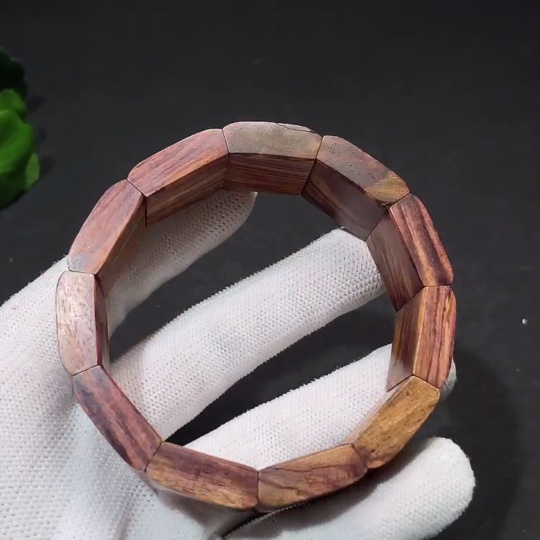 W34987885 Huanghuali Wood Bead Bracelet, Total Weight Approx. 27.1g, Size 20.7mm