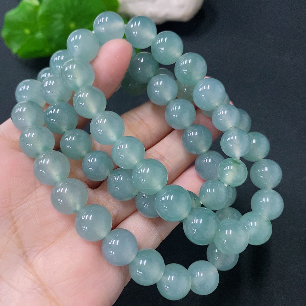 F30522745 Jadeite Bead Necklace Maximum Bead Size Approx. 10.5mm Total Weight Approx. 109g