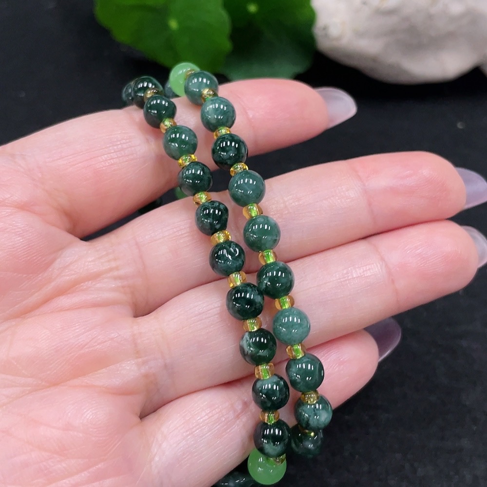 F34966293 Jadeite Bracelet Sell as a Lot (Beads Non-A)