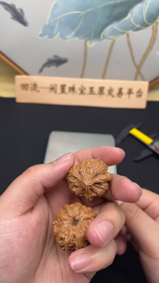 W25842043 Three-edged Walnut, total weight about 22.8g, size about 31.8mm