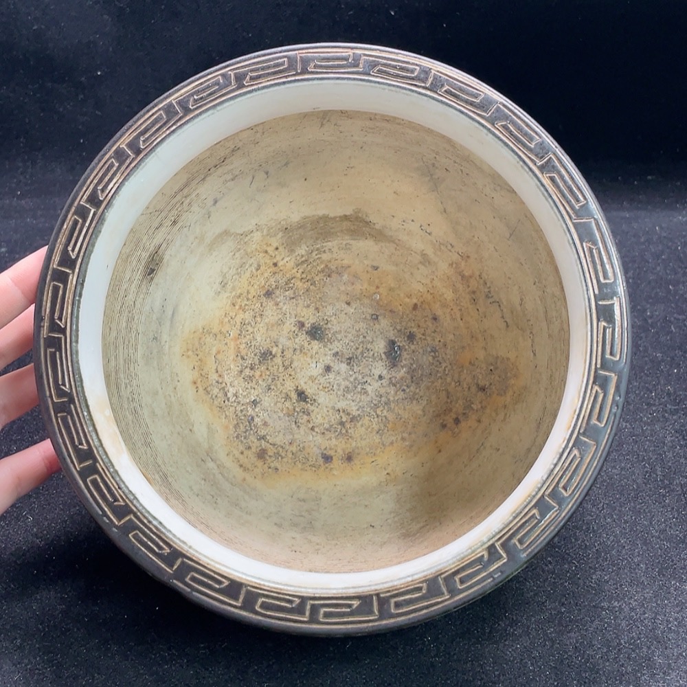 W28218048 Porcelain, Intact, Qing Dynasty Blue Floral Incense Burner (Size Subject to Actual Item)