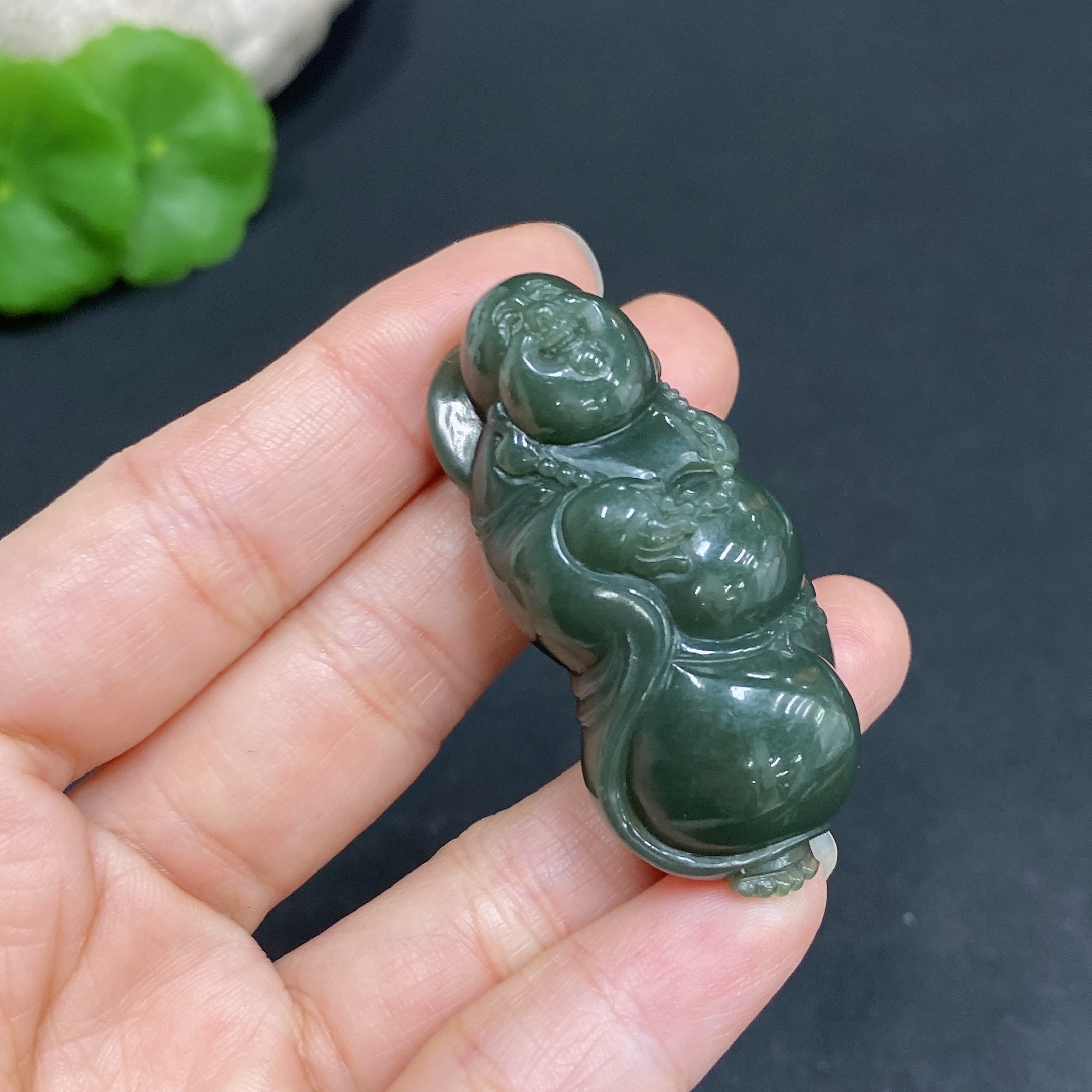 H34036308 Hetian Jade Pendant Buddha Gross Weight Approx. 24.9g