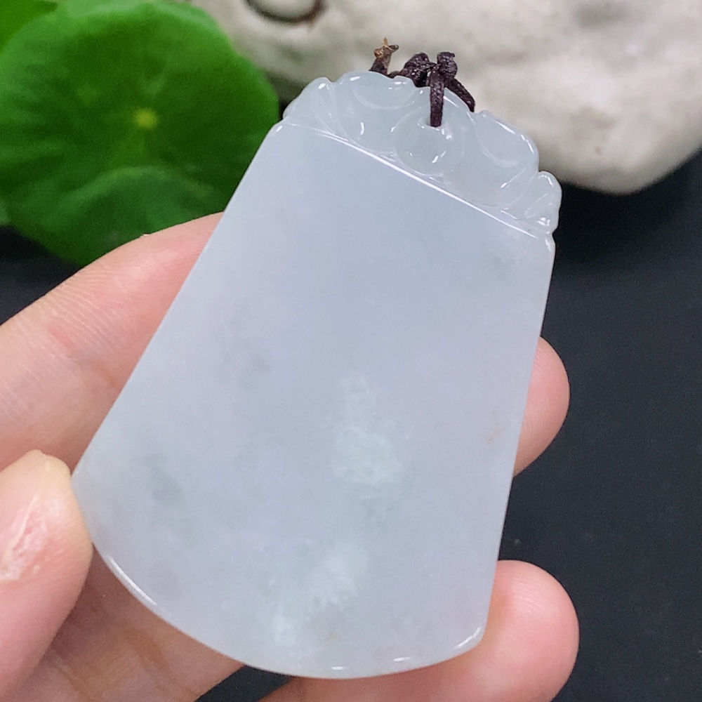 F33883993 Jadeite Plain Pendant with Cord Total Weight Approx. 26.3g